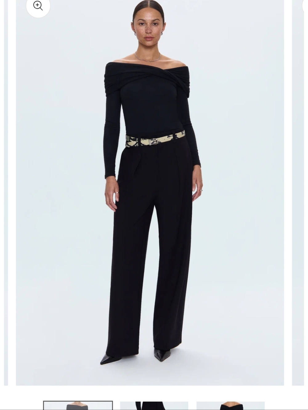 NWT Pistola Eden Pleated Barrel Trouser - Night Out
